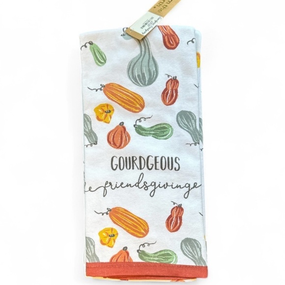 Other - Gourd Print Kitchen Towel